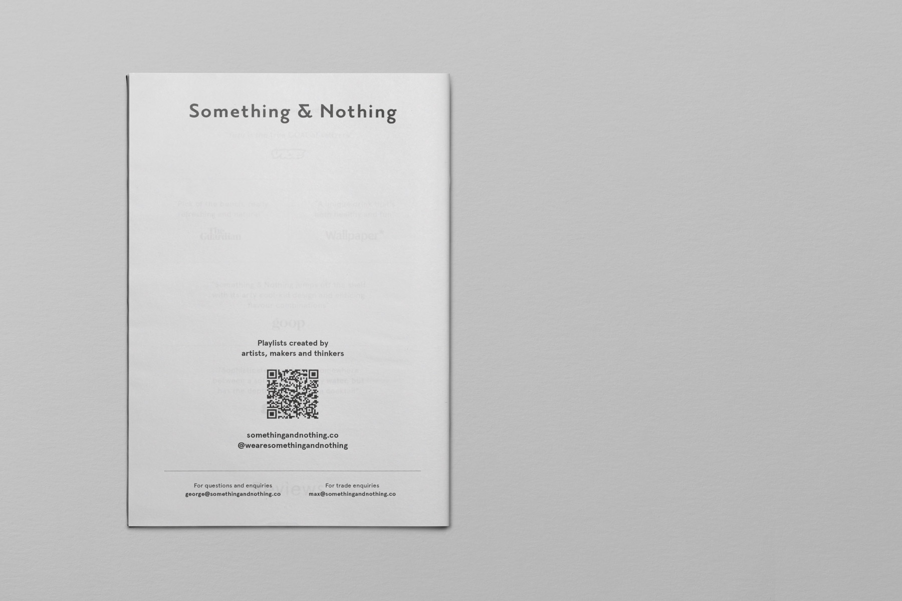 Something & Nothing – Studio AS-CC